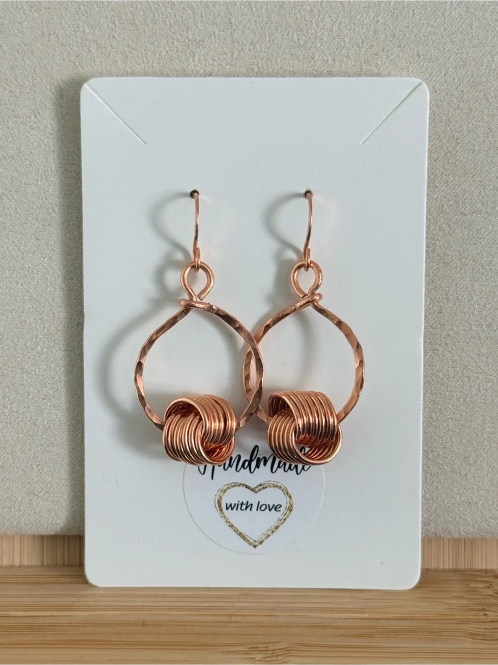 Artisan hoop earrings
